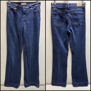 Levis 512 Perfectly Slimming Bootcut womens 8 blue jeans western cowgirl ranch
